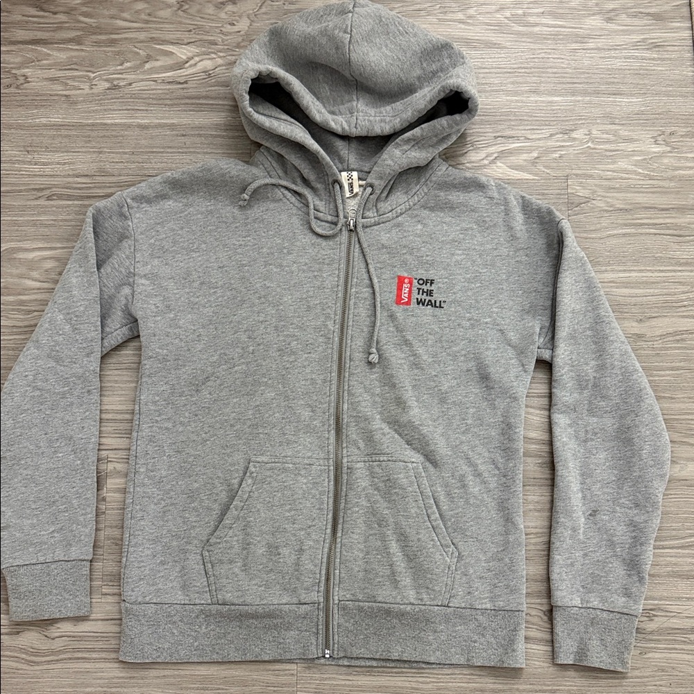 Vans Of The Wall Gray Hooded Varsity Jacket